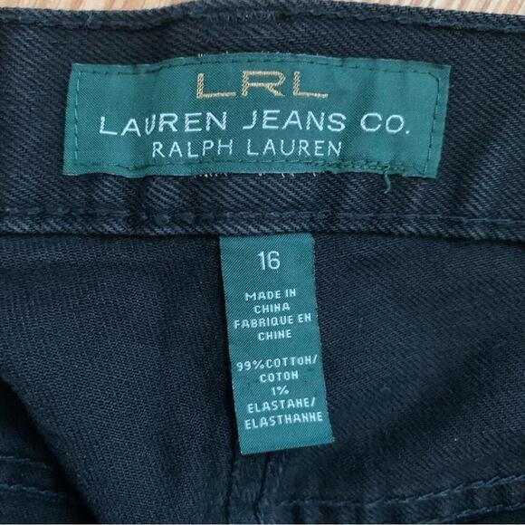 Ralph Lauren Classic Straight Leg Black Jeans Size 16 Tailored **Alterations** - Picture 2 of 13